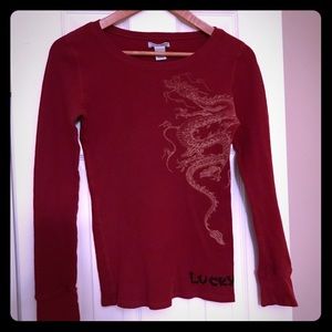 Lucky Brand Dragon Tee